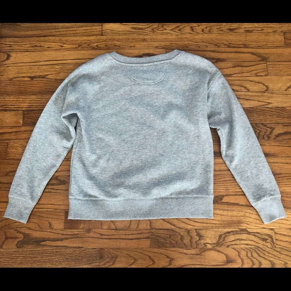 Calvin Klein Jeans Gray Heathered CK Logo Graphic Sweatshirt Women’s Sz. Small - Picture 4 of 5